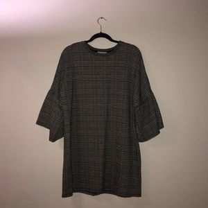 ZARA Brown Plaid Dress